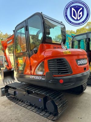 Βελτιωμένο DX60E-9C Χρησιμοποιούμενος Doosan 6t Excavator Υδραυλική Μηχανή, με ακριβή έλεγχο