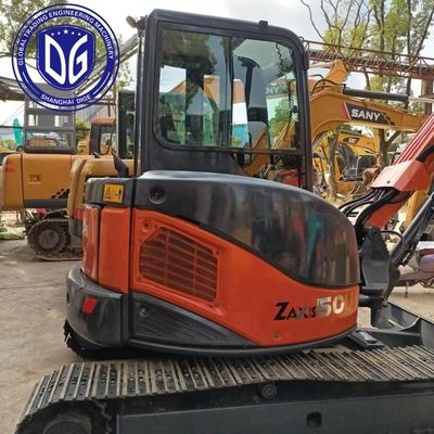 ZX50 Χρησιμοποιούμενος Hitachi 5 τόνων εξορυκτής ελαφριά φθορά και σκίσιμο με προσαρμοστικές λειτουργίες ισχύος