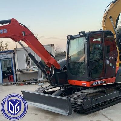 Kx183 Χρησιμοποιούμενη εκσκαφέας Kubota 8,3 τόνων Ιαπωνική χρησιμοποιούμενη εκσκαφέας