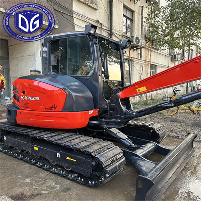 6 τόνους KX163 Χρησιμοποιούμενος εξορυκτής Kubota Υδραυλικός εξορυκτής