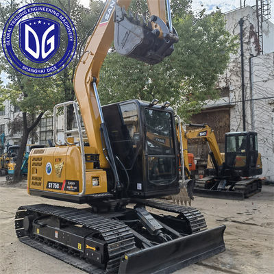 Η Sany SY75C 7.5 τόνων χρησιμοποιούμενη ανασκαφή με προηγμένο σύστημα ψύξης