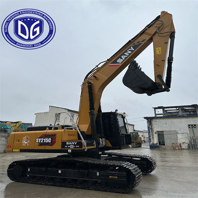 Χρησιμοποιούμενη Sany SY215 21.5Ton Crawler Excavator με κινητήρα χαμηλής κατανάλωσης καυσίμου