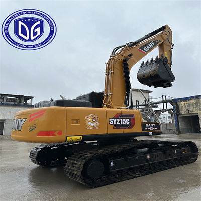Χρησιμοποιούμενη Sany SY215 21.5Ton Crawler Excavator με κινητήρα χαμηλής κατανάλωσης καυσίμου