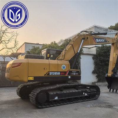 Sany SY205 20,5 τόνων Χρησιμοποιούμενος υδραυλικός εξορυκτής Αυτοματοποιημένο σύστημα διαχείρισης καυσίμου