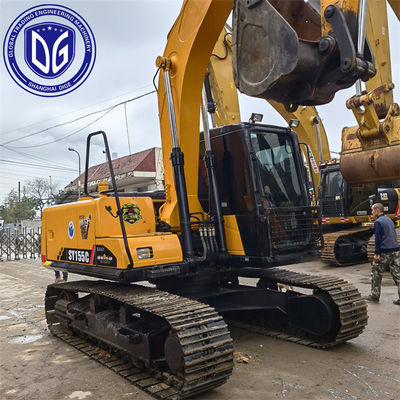 Sany SY155 15.5T Χρησιμοποιούμενο Excavator Crawler Αποδοτικό και εξοικονόμηση ενέργειας σύστημα ισχύος