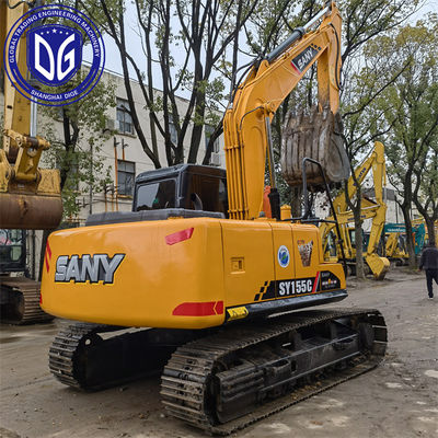 Sany SY155 15.5T Χρησιμοποιούμενο Excavator Crawler Αποδοτικό και εξοικονόμηση ενέργειας σύστημα ισχύος