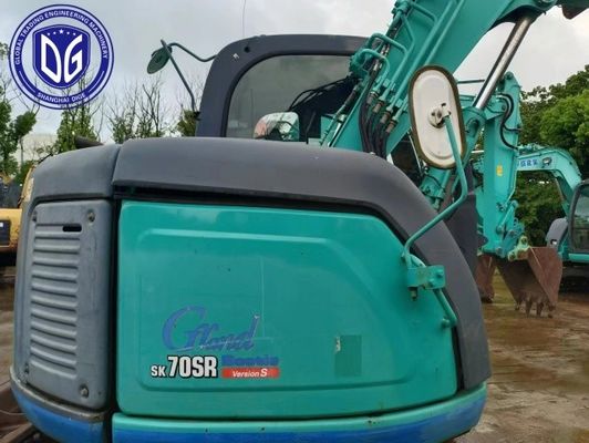 Sk70 Χρησιμοποιήθηκε Kobelco 7 τόνων Excavator με αποτελεσματικά συστήματα ψύξης