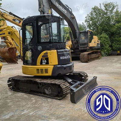 Υδραυλικός εξορυκτής Komatsu PC55 4D88E-6 Μηχανικό μοντέλο και ανθεκτική κατασκευή για βαριά εργασία
