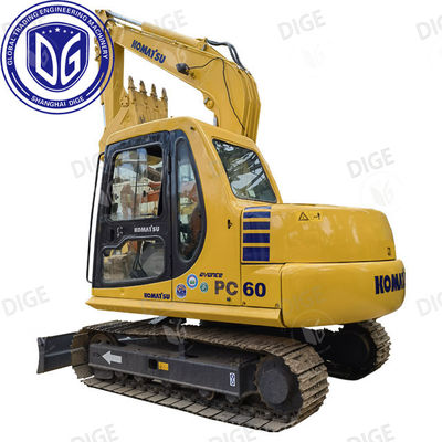 6 τόνους PC60 Komatsu 88% Νέος Χρησιμοποιημένος Υνδρικός Μικρός Στενός Διάδρομος Χρησιμοποιείται Εκσκαφέας