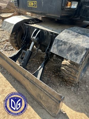 Χρησιμοποιούμενη εκσκαφέας τροχών Hyundai 60w-7 6 τόνων Υδραυλική μικρή εκσκαφέας 10 μονάδες διαθέσιμες τώρα