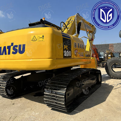 Καλό διατηρημένο USED PC200-7 εκσκαφέας με αποτελεσματικές δυνατότητες χειρισμού υλικών