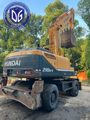 R210w-9 Χρησιμοποιούμενος εξορυκτής Hyundai 21 τόνων με προσαρμοστικό σύστημα ανάρτησης