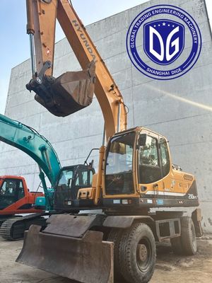 Υπερ ανθεκτικός R210w-9 21t Χρησιμοποιούμενος εξορυκτής Hyundai με αποδοτική λειτουργία