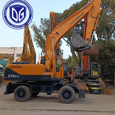 Χρησιμοποιούμενος εξορυκτής τροχών Hyundai μοντέλο 210W-9 πρωτότυπο με ανθεκτικά υλικά