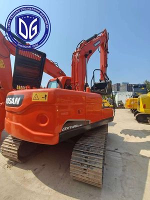 Συγκινητικό σχεδιασμό DX140 Χρησιμοποιούμενος εξορυκτής Doosan οικονομικά αποδοτικός, αυτοματοποιημένο έλεγχο