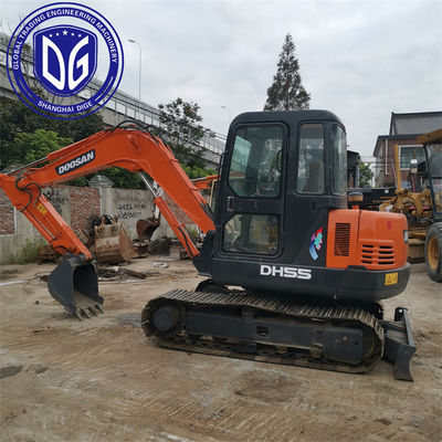 DH55 Μίνι Χρησιμοποιούμενος εξορυκτής Doosan Χρησιμοποιούμενος υδραυλικός σέρβιρος