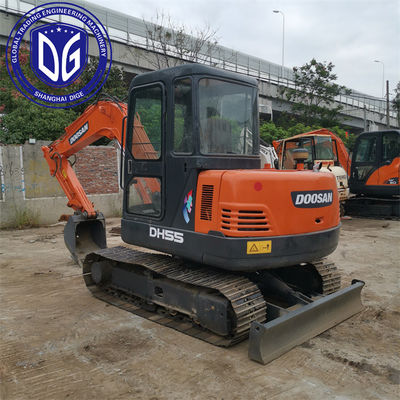 Χρησιμοποιούμενη ντουσάν DH55 5,5 τόνων μίνι εκσκαφέας με καλή ποιότητα σε φθηνή τιμή έτοιμη για πώληση