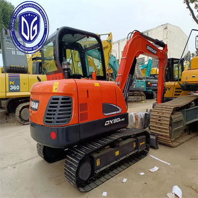 Βελτιωμένο DX60E-9C Χρησιμοποιούμενος Doosan 6t Excavator Υδραυλική Μηχανή, με ακριβή έλεγχο