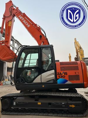 ZX130 Χρησιμοποιούμενος εξορυκτής Hitachi 13 τόνων Crawler Χρησιμοποιούμενος εξορυκτής 96% Νέος