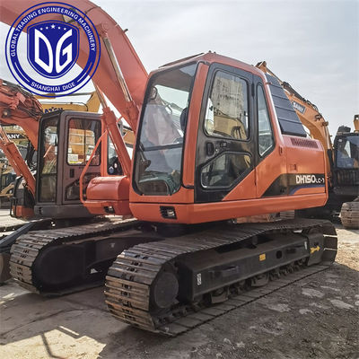 Χρησιμοποιούμενη γεωτρυπίδα Doosan DH150-7 15 τόνων Υδραυλική γεωτρυπίδα Καλής ποιότητας σε πώληση