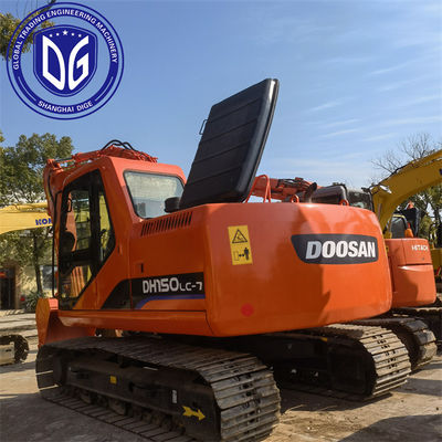 Προέλευση Κορέα DH150-7 Χρησιμοποιούμενη εκσκαφέας Doosan DH150-7 Εκσκαφέας μεταχειρισμένη εκσκαφέας Doosan DH150-7