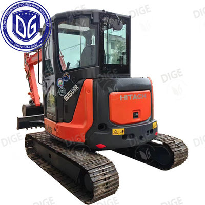 ZX55 5,5 τόνων Χρησιμοποιούμενος εξορυκτής Hitachi Ικανός για λειτουργία ελαφρού φορτίου