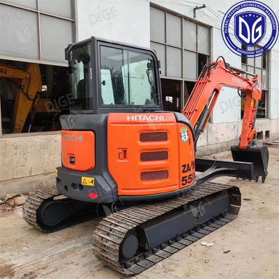 ZX55 5,5 τόνων Χρησιμοποιούμενος εξορυκτής Hitachi Ικανός για λειτουργία ελαφρού φορτίου