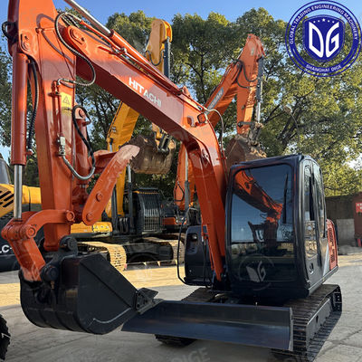 ZX60 Hitachi 6 τόνων μεταχειρισμένο εξορυκτήρα μικρός εξορυκτής με καμπίνα