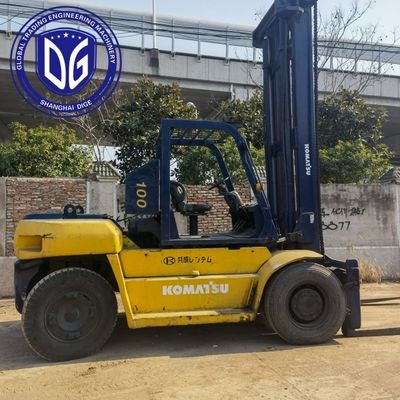 10 τόνων FD100 μεταχειρισμένο ανεμοφόρο Komatsu με ισχυρή υδραυλική μηχανή