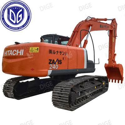 ZX240 Χρησιμοποιούμενος εξορυκτής Hitachi με σταθερή ποιότητα κατασκευής