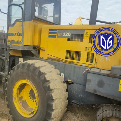 WA320-3 Χρησιμοποιούμενη φορτιστή Komatsu,υψηλής απόδοσης και εξοικονόμησης καυσίμου,Πρωτογενής από την Ιαπωνία,Επί πώλησης τώρα