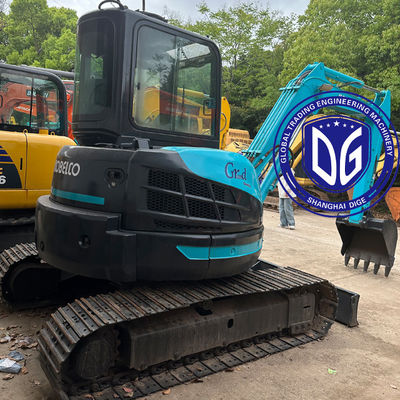 Χρησιμοποιούμενος υδραυλικός εξορυκτής SK55 Kobelco Mini Crawler,5.5 τόνους, 90% καινούργιο, έτοιμο για πώληση τώρα.