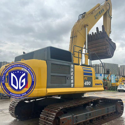 Χρησιμοποιούμενος ορμητικός εξορυκτής Komatsu PC490 49 τόνων, ομαλές υδραυλικές λειτουργίες
