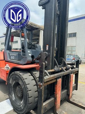 8t 8FDA80 Toyota Χρησιμοποιούμενο ανελκυστήρα ισχυρό Χρησιμοποιούμενο ανελκυστήρα υδραυλική μηχανή