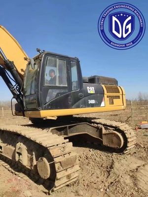 Σκάφος 340D2L Χρησιμοποιούμενη εκσκαφέας Caterpillar 40 τόνων Χρόνος δοκιμασμένος εκσκαφέας χειριστή γης