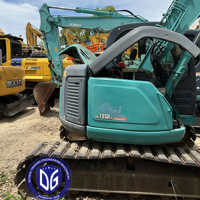 Χρησιμοποιήθηκε Kobelco SK70 7Ton μικρός εξορυκτής πρωτότυπο από την Ιαπωνία Εξαιρετική λειτουργία