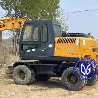 Εξαιρετικό Χρησιμοποιημένο Υδραυλικό Εξόρυξη Hyundai 150W τροχός Εξόρυξη Υψηλότερη έλξη