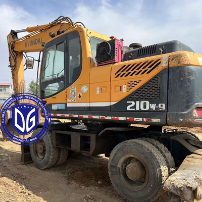 Προέλευση Κορέα 210W-9 Χρησιμοποιούμενη Hyundai Excavator 210W-9 Χρησιμοποιούμενη Hyundai Excavator 210W-9