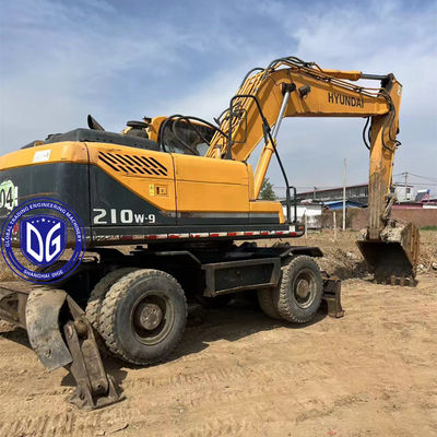 Προέλευση Κορέα 210W-9 Χρησιμοποιούμενη Hyundai Excavator 210W-9 Χρησιμοποιούμενη Hyundai Excavator 210W-9