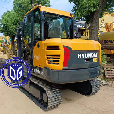 Hyundai HX60 6ton Crawler Excavator Μετακινούμενος τύπος Crawler Νέο μοντέλο διαθέσιμο