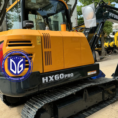 Hyundai HX60 6ton Crawler Excavator Μετακινούμενος τύπος Crawler Νέο μοντέλο διαθέσιμο