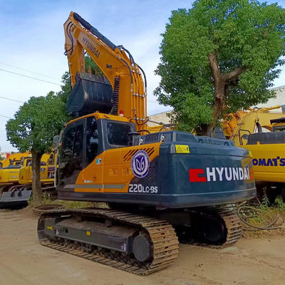 20 τόνων Κορεατική μάρκα Excavator Hyundai 220LC-9S Χρησιμοποιούμενη εκσκαφέας για κατασκευαστικό εξοπλισμό Hyundai