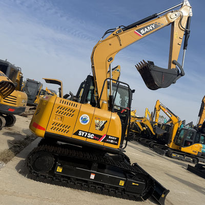 7.5Ton China Brand Excavator Sany SY75 Χρησιμοποιούμενη εκσκαφέας για πώληση Sany κατασκευαστικό εξοπλισμό