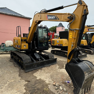 7.5Ton China Brand Excavator Sany SY75 Χρησιμοποιούμενη εκσκαφέας για πώληση Sany κατασκευαστικό εξοπλισμό