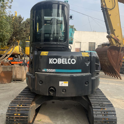 SK55 5.5 τόνων Kobelco Μίνι χρησιμοποιημένο εξορυκτικό με καλή ποιότητα Εξαιρετική λειτουργία